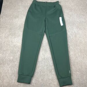 Balance Collection Jogger Pants Mens S Green Elastic Waist Tapered Leg Running